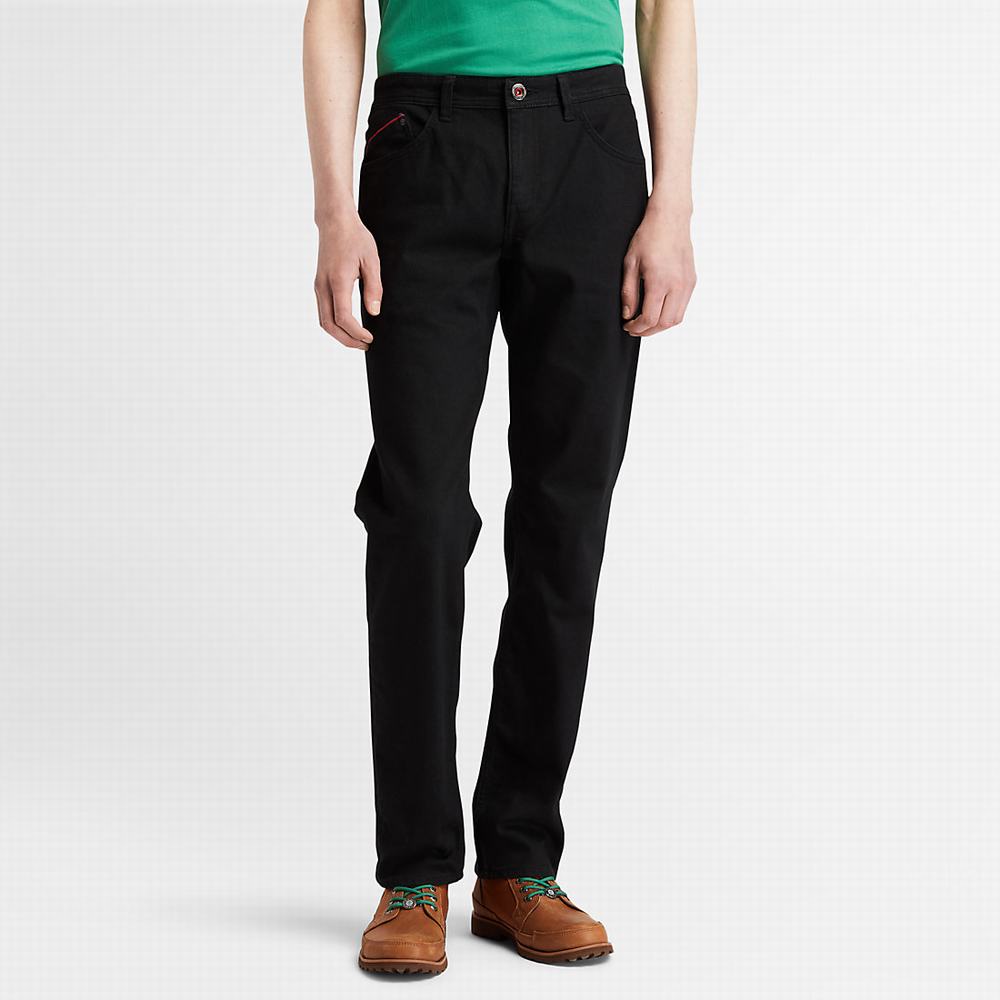 Timberland Moto Guzzi x Timberland® Selvedge Kot Pantolon Erkek Siyah | TR-2637A