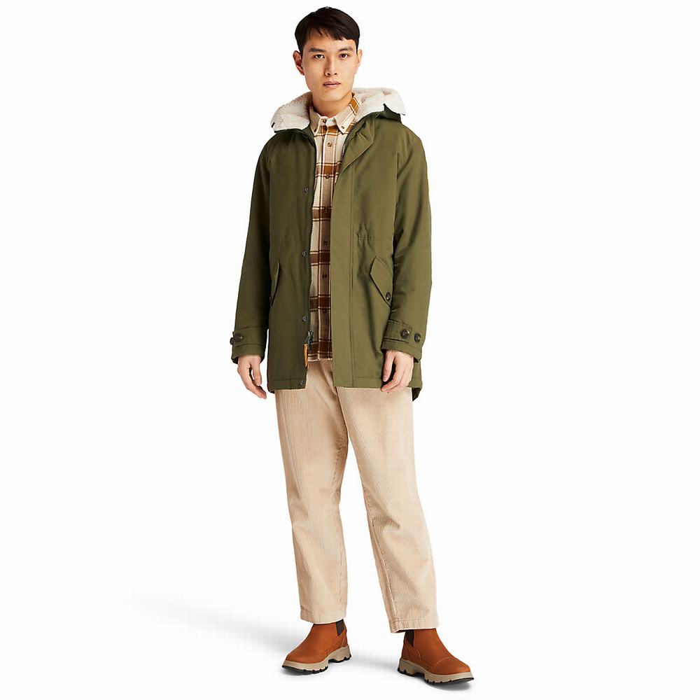 Timberland Mount Kelsey Fishtail Parka Ceketler Erkek Koyu Yeşil | TR-4183J