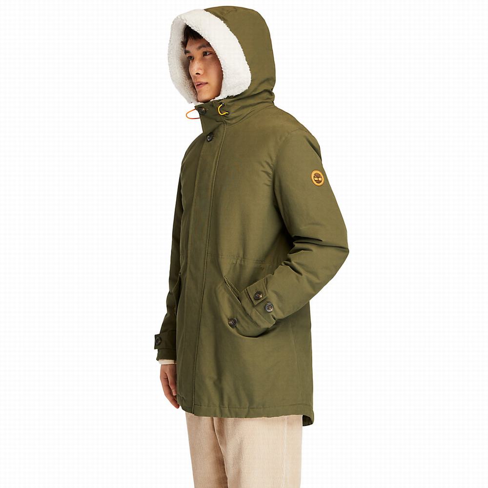 Timberland Mount Kelsey Fishtail Parka Ceketler Erkek Koyu Yeşil | TR-4183J