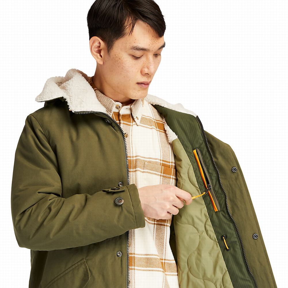 Timberland Mount Kelsey Fishtail Parka Ceketler Erkek Koyu Yeşil | TR-4183J