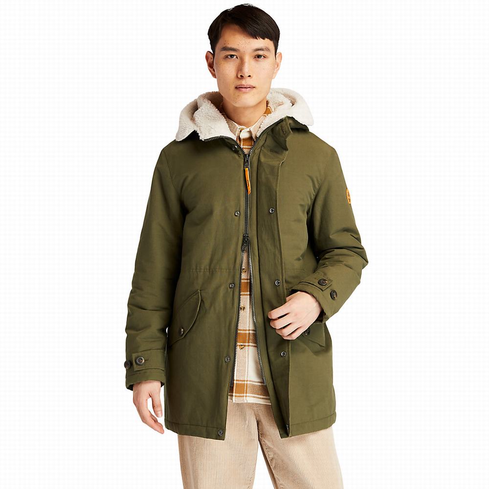 Timberland Mount Kelsey Fishtail Parka Ceketler Erkek Koyu Yeşil | TR-4183J