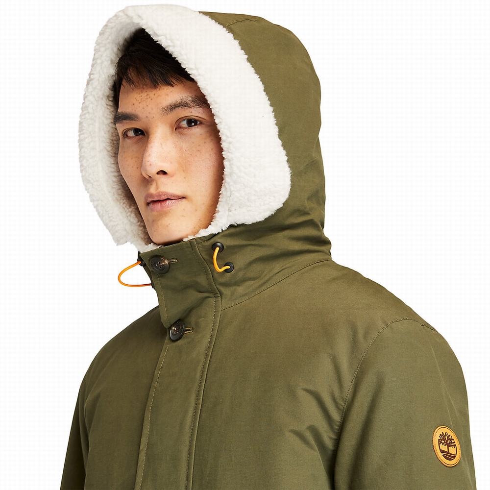 Timberland Mount Kelsey Fishtail Parka Ceketler Erkek Koyu Yeşil | TR-4183J