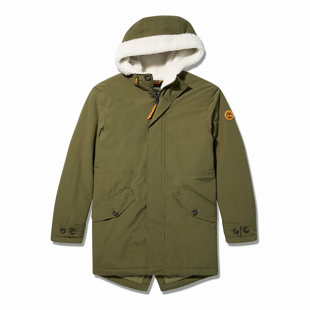 Timberland Mount Kelsey Fishtail Parka Ceketler Erkek Koyu Yeşil | TR-4183J