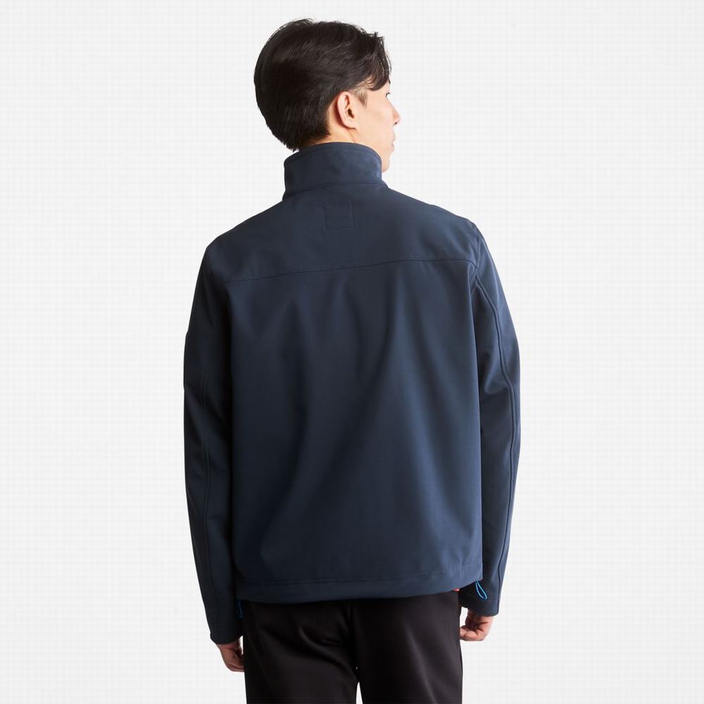 Timberland Mount Waumbeck Fleece-Astar Softshell Polar Ceketler Erkek Koyu Mavi | TR-9486H