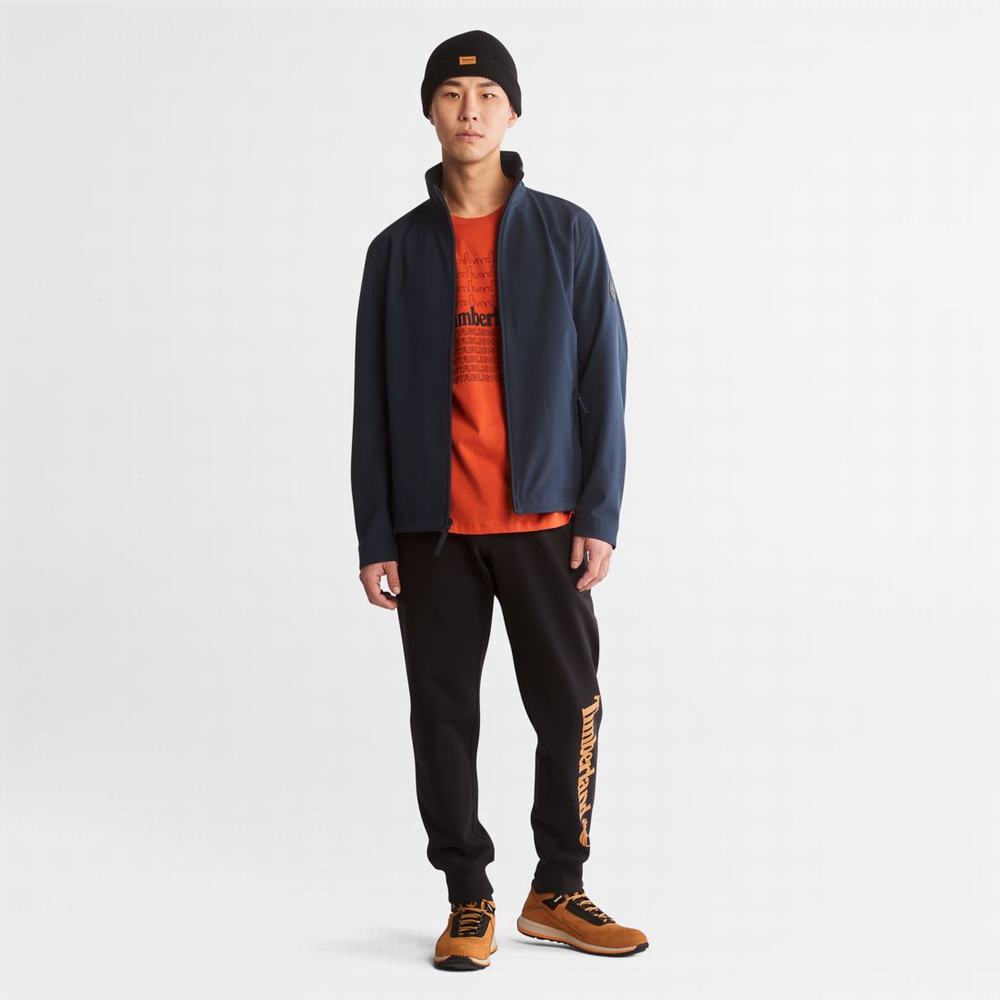 Timberland Mount Waumbeck Fleece-Astar Softshell Polar Ceketler Erkek Koyu Mavi | TR-9486H