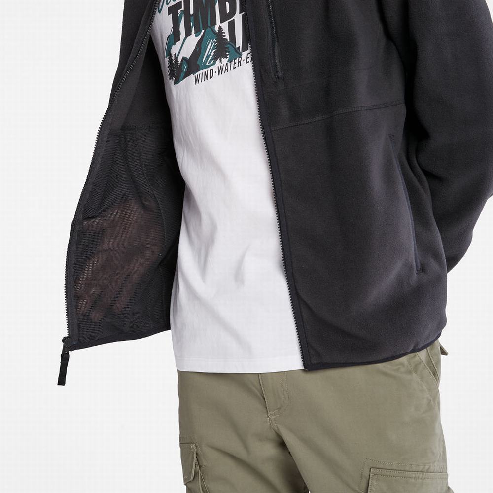 Timberland Mount Willard Zip Fleece Ceket Erkek Siyah | TR-4592H