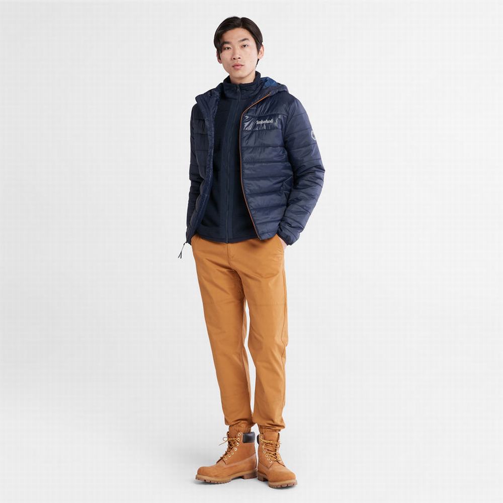 Timberland Mt. Eastman Kapitone Kukuletalı Ceket Erkek Koyu Mavi | TR-6948K