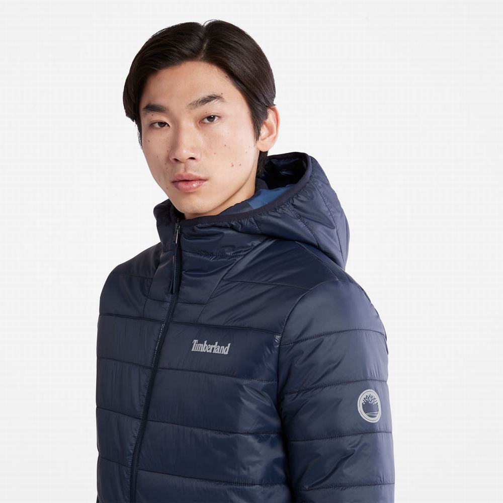 Timberland Mt. Eastman Kapitone Kukuletalı Ceket Erkek Koyu Mavi | TR-6948K