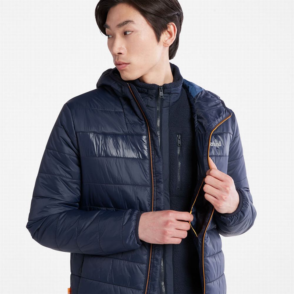 Timberland Mt. Eastman Kapitone Kukuletalı Ceket Erkek Koyu Mavi | TR-6948K