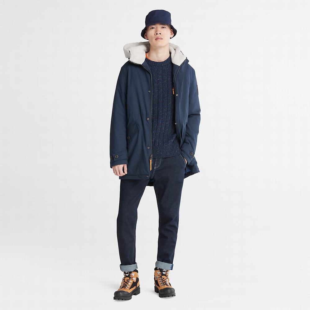 Timberland Mt. Kelsey Fishtail Parka Ceketler Erkek Lacivert | TR-0691W