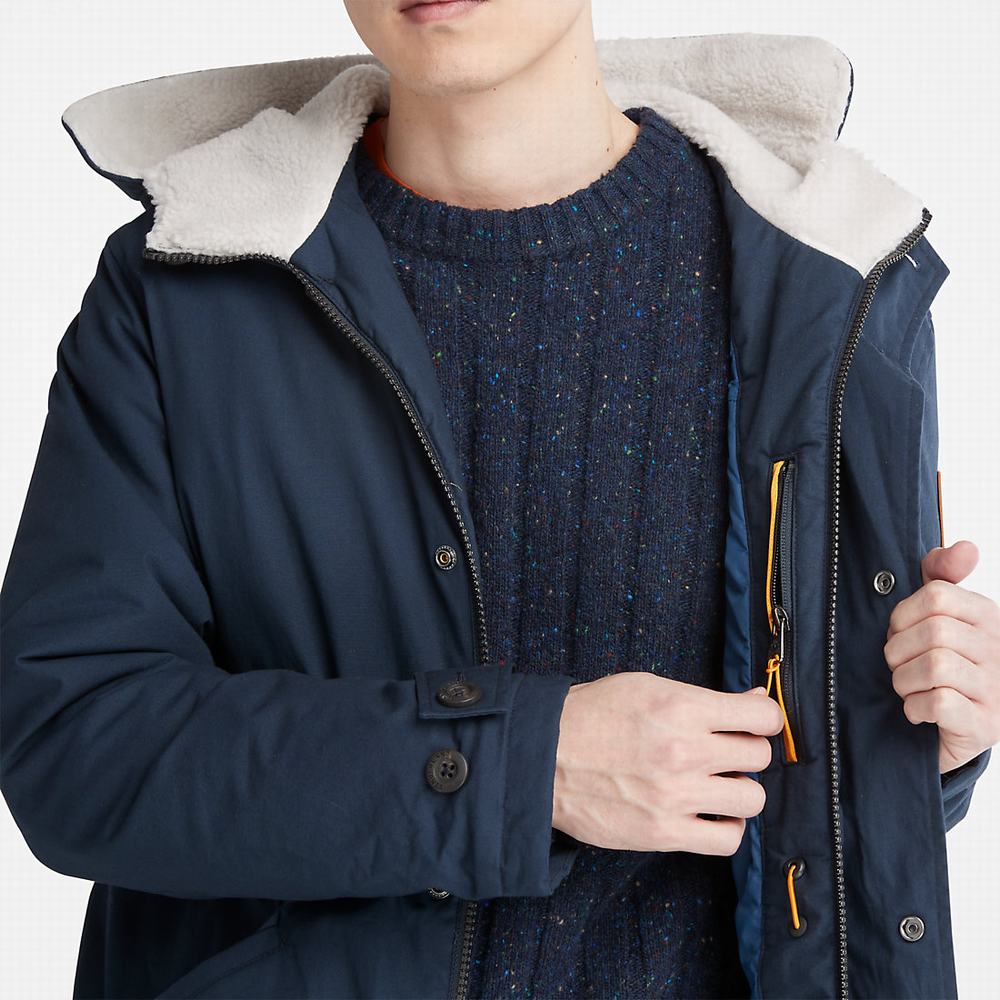 Timberland Mt. Kelsey Fishtail Parka Ceketler Erkek Lacivert | TR-0691W