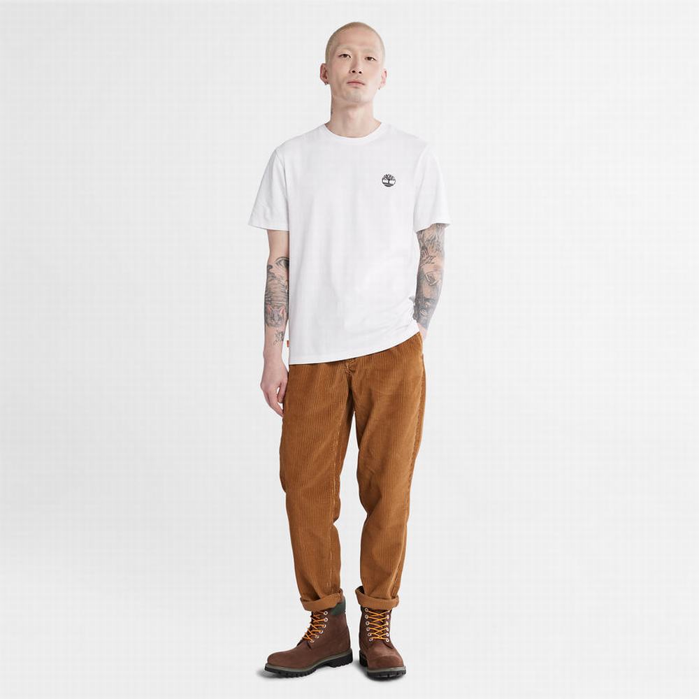 Timberland Multi-logo Tişört Erkek Beyaz | TR-7024P