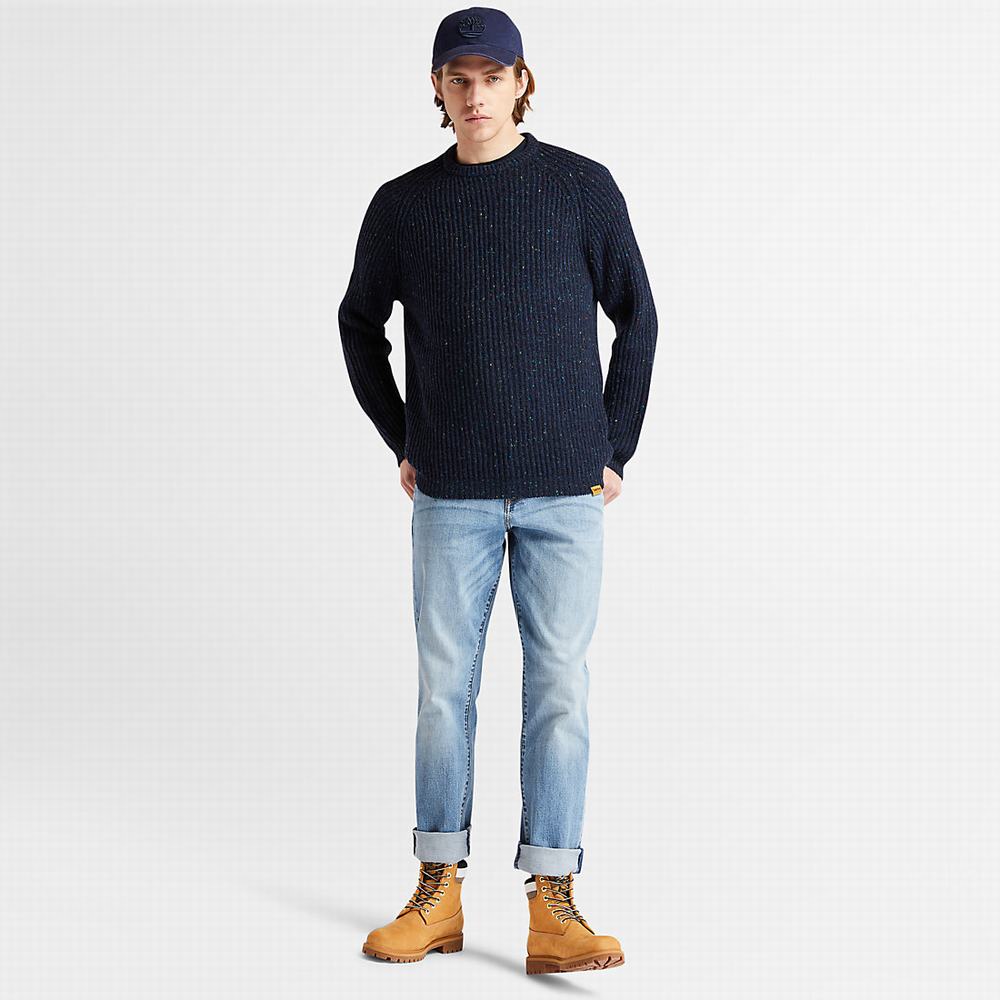 Timberland Naps Yarn Kazak Erkek Lacivert | TR-1807V