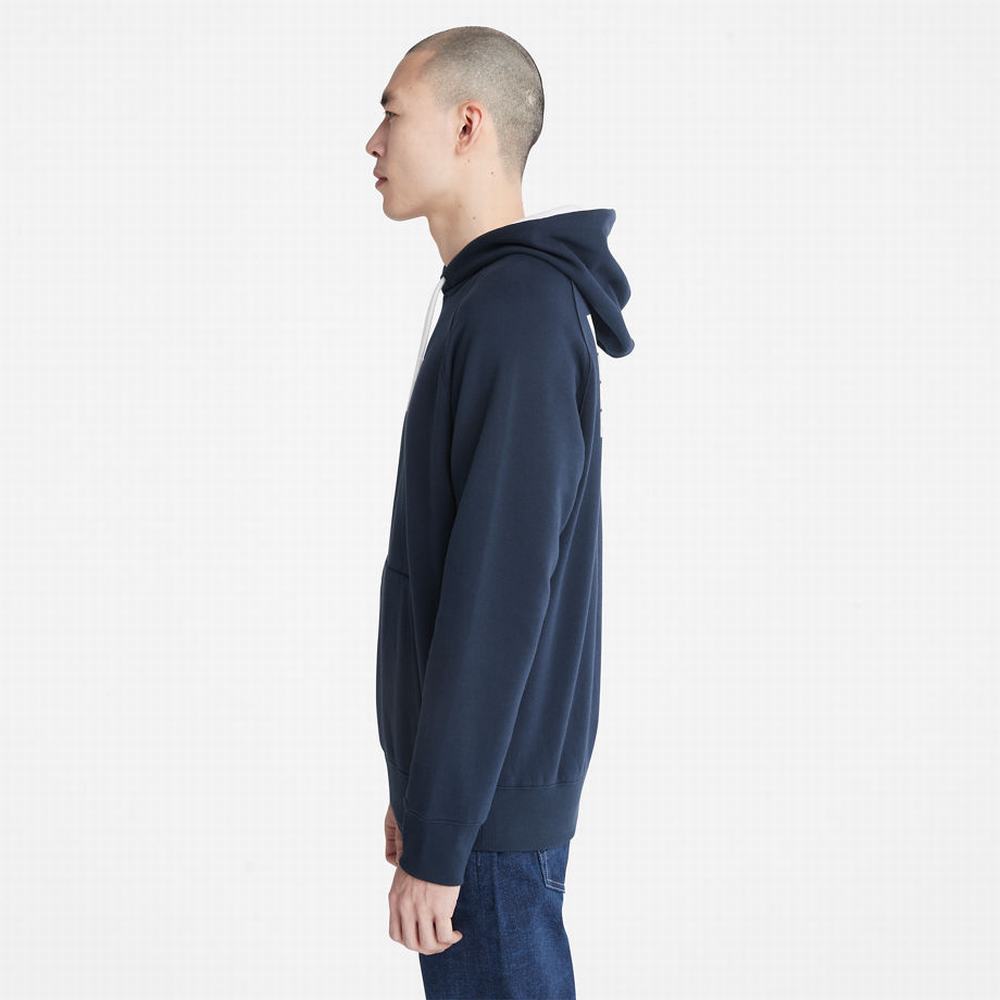 Timberland Nature Needs Heroes™ Kapüşonlu Sweatshirt Erkek Koyu Mavi | TR-5937Q