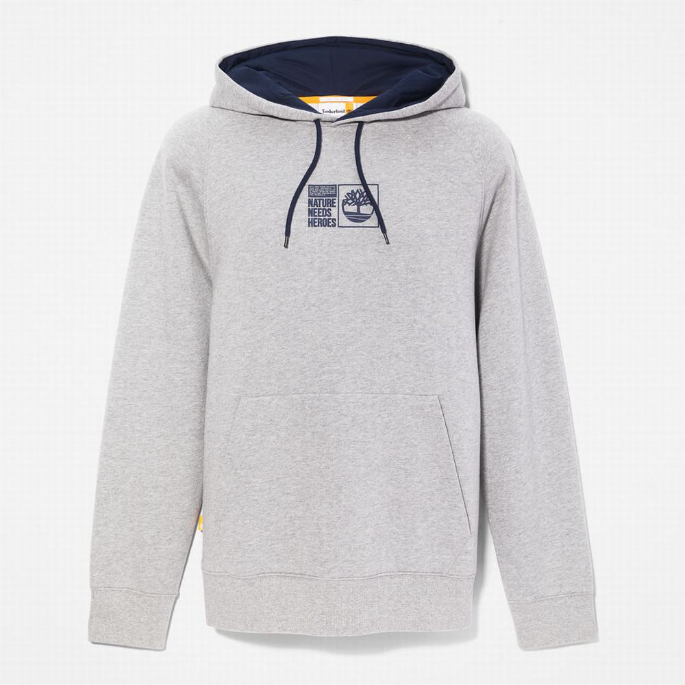 Timberland Nature Needs Heroes™ Kapüşonlu Sweatshirt Erkek Gri | TR-6783W