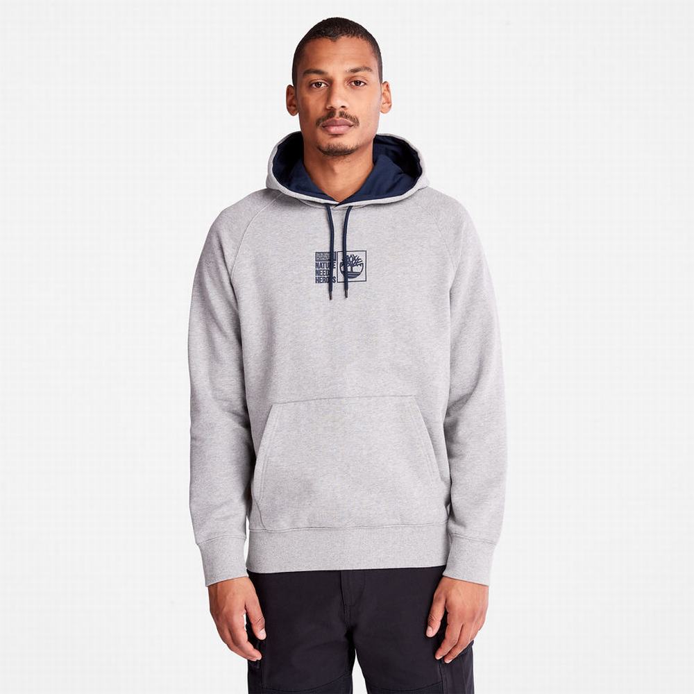 Timberland Nature Needs Heroes™ Kapüşonlu Sweatshirt Erkek Gri | TR-6783W