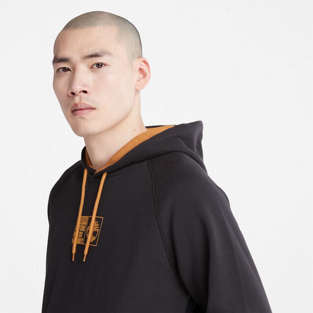 Timberland Nature Needs Heroes™ Kapüşonlu Sweatshirt Erkek Siyah | TR-9167E
