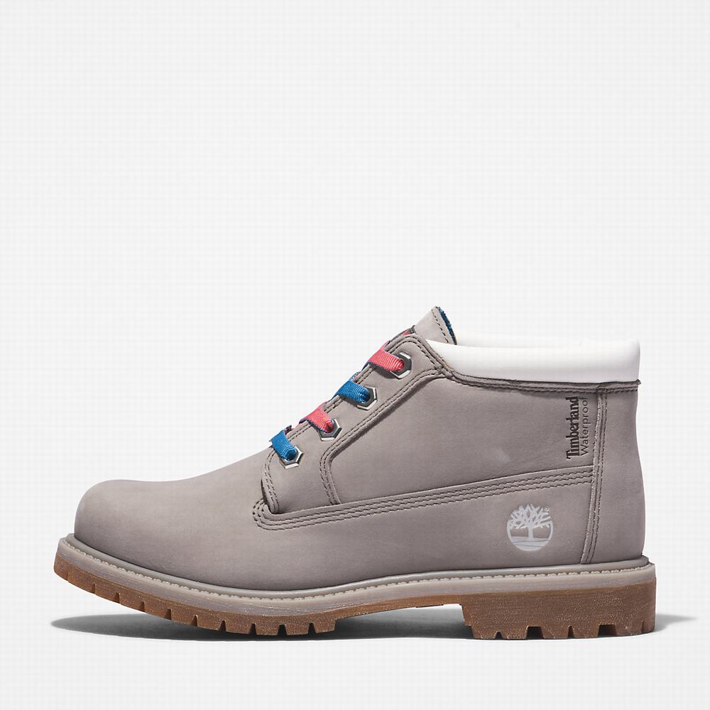 Timberland Nellie Warm Chukka Bot Kadın Gri | TR-4635F