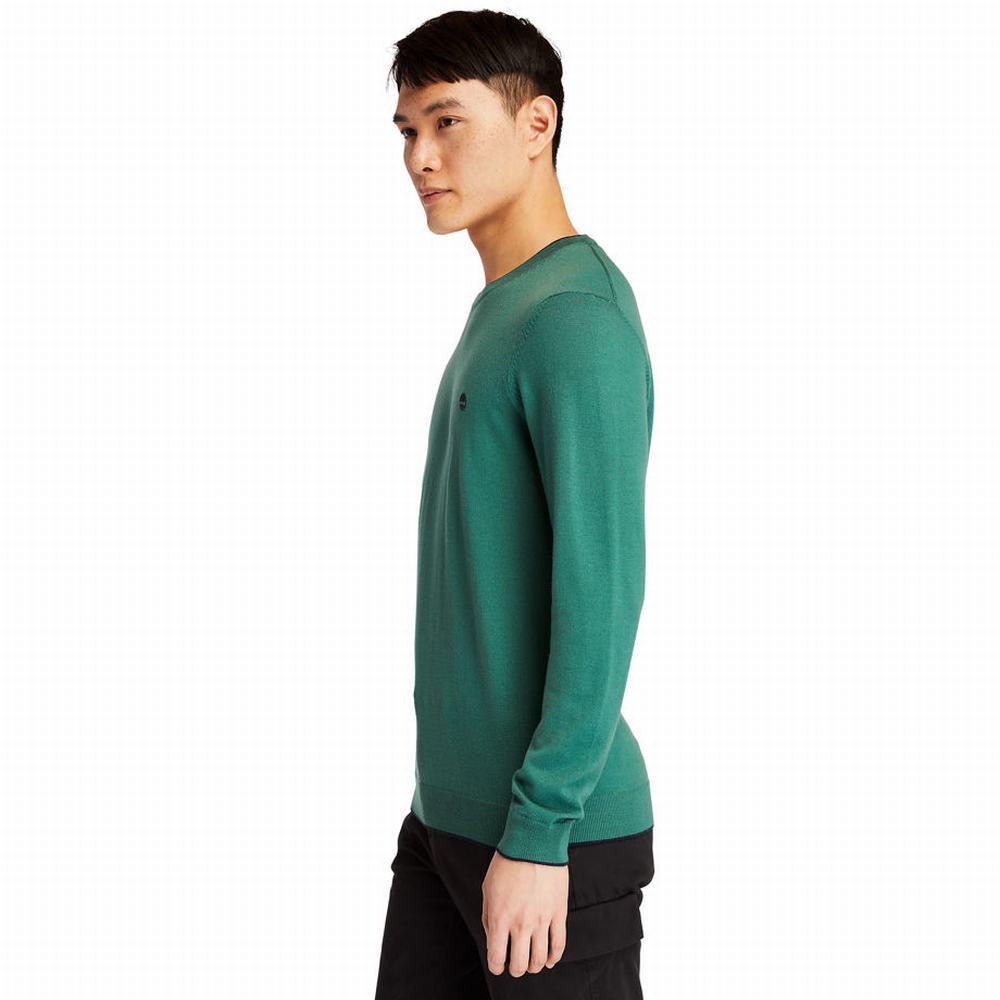 Timberland Nissitissit River Merino Yün Kazak Erkek Yeşil | TR-1548M