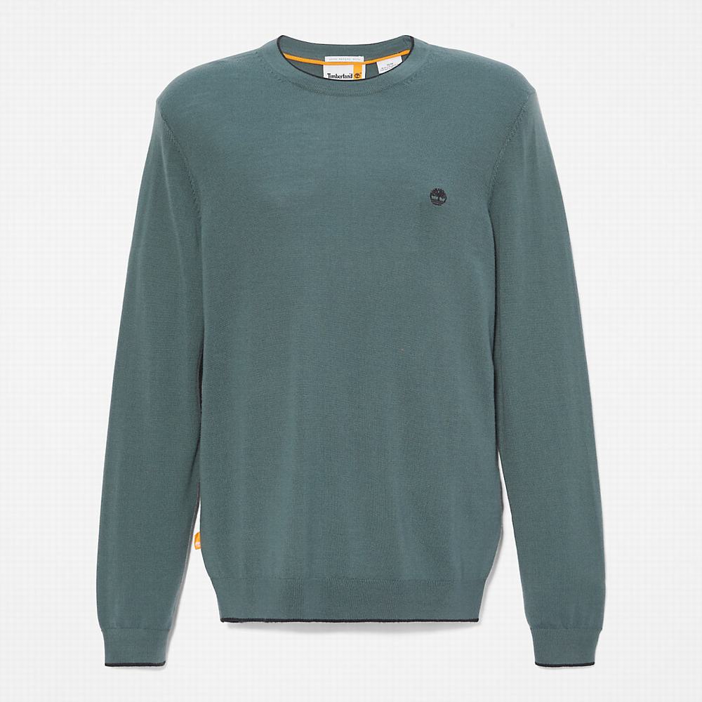 Timberland Nissitissit River Merino Yün Süveter Erkek Yeşil | TR-6403N