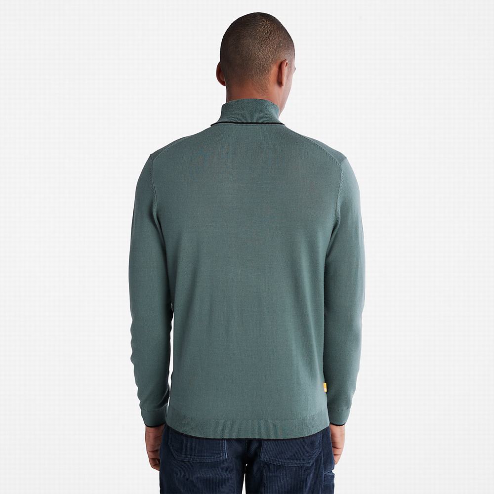 Timberland Nissitissit River Turtleneck Süveter Erkek Yeşil | TR-3257L