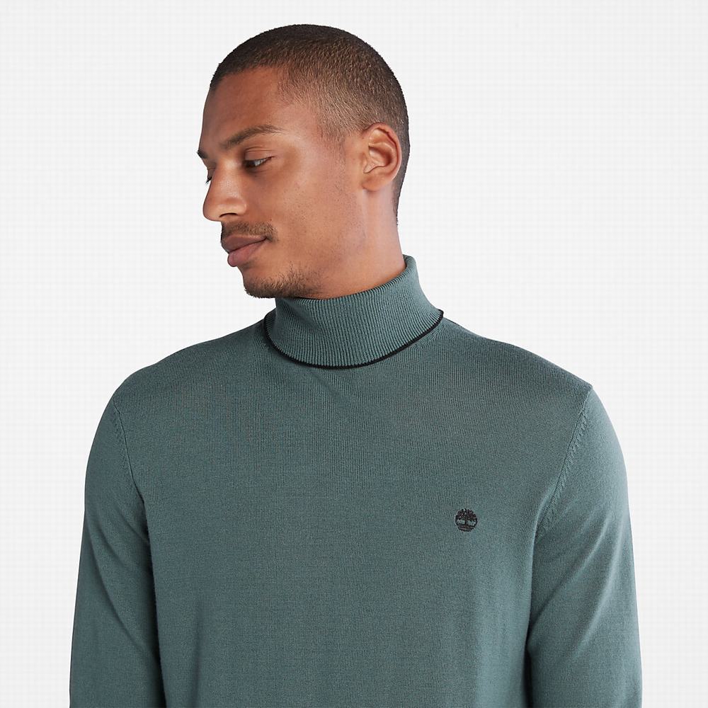 Timberland Nissitissit River Turtleneck Süveter Erkek Yeşil | TR-3257L
