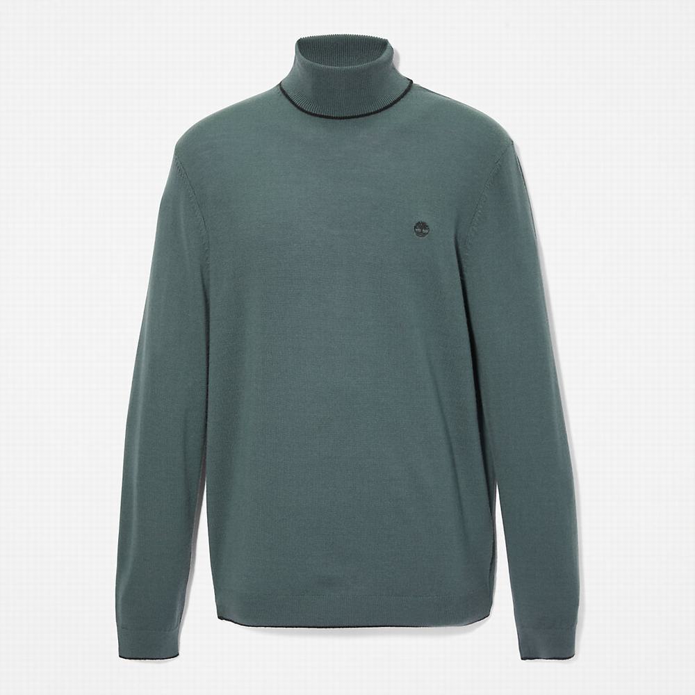 Timberland Nissitissit River Turtleneck Süveter Erkek Yeşil | TR-3257L