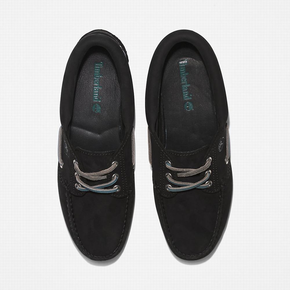 Timberland Noreen 3-Eye Lug Handsewn Tekne Ayakkabısı Kadın Siyah | TR-3426B