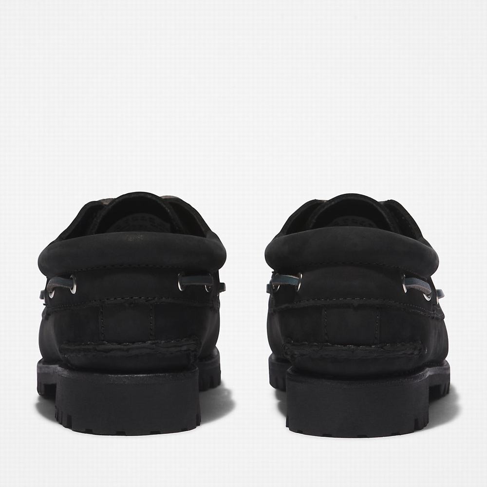 Timberland Noreen 3-Eye Lug Handsewn Tekne Ayakkabısı Kadın Siyah | TR-3426B