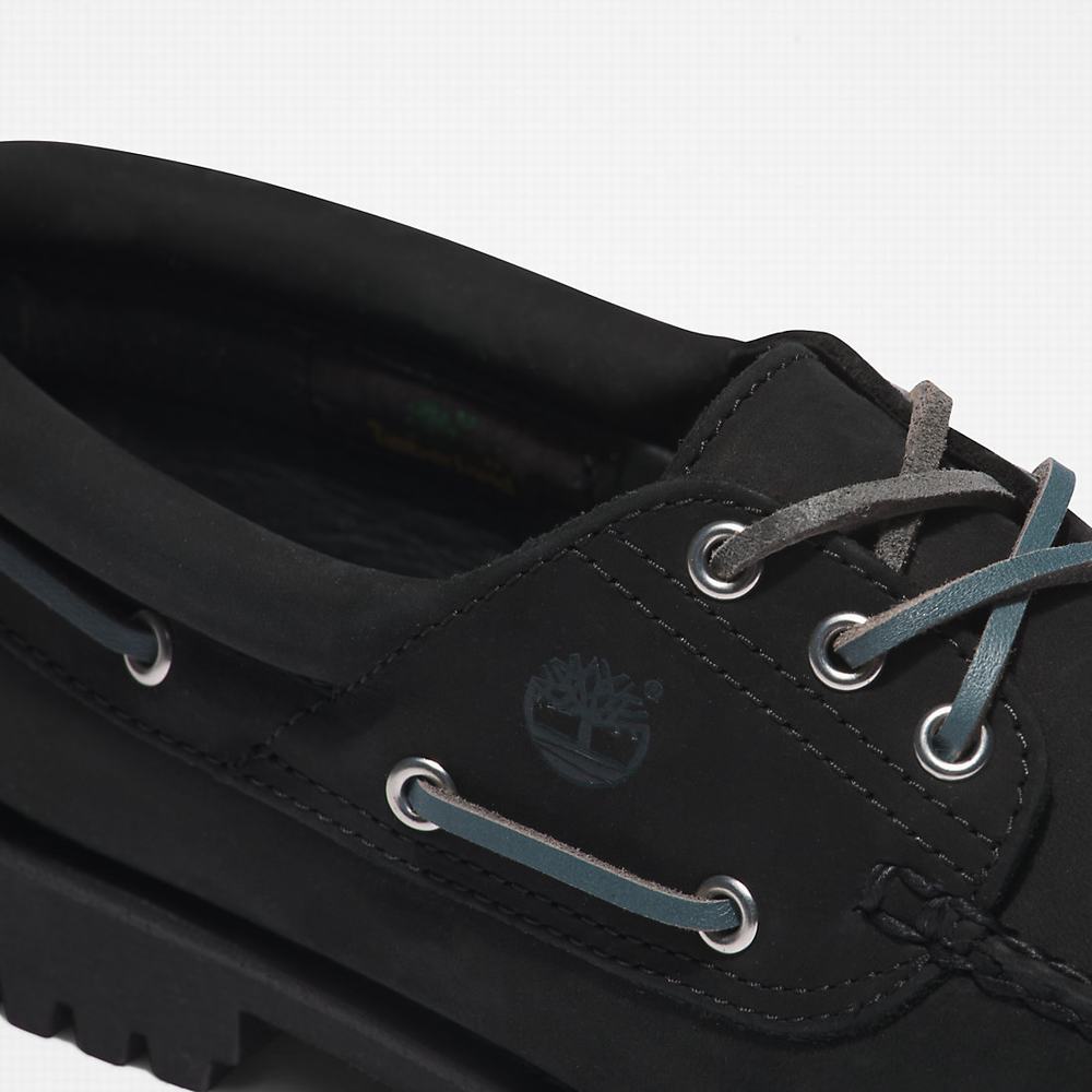 Timberland Noreen 3-Eye Lug Handsewn Tekne Ayakkabısı Kadın Siyah | TR-3426B