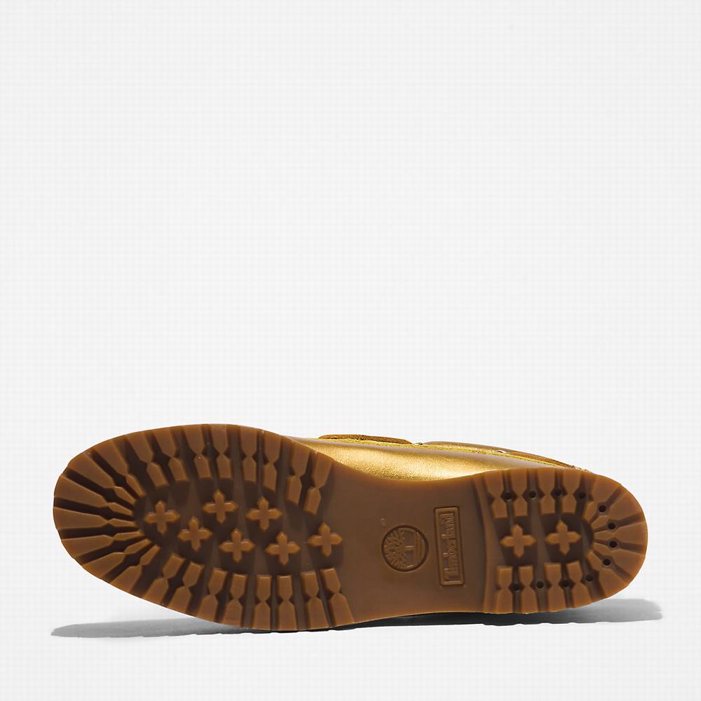 Timberland Noreen 3-Eye Lug Handsewn Tekne Ayakkabısı Kadın Altın | TR-4985V