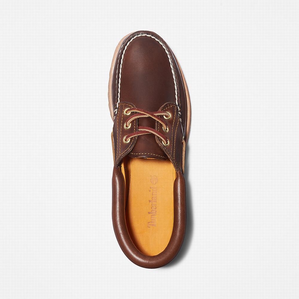 Timberland Noreen 3-Eye Lug Handsewns Tekne Ayakkabısı Kadın Kahverengi | TR-6751X