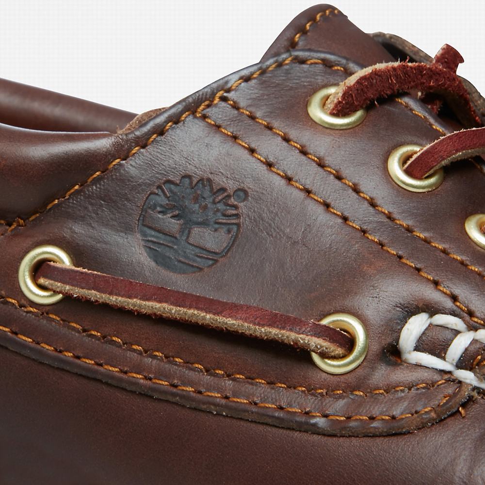 Timberland Noreen 3-Eye Lug Handsewns Tekne Ayakkabısı Kadın Kahverengi | TR-6751X