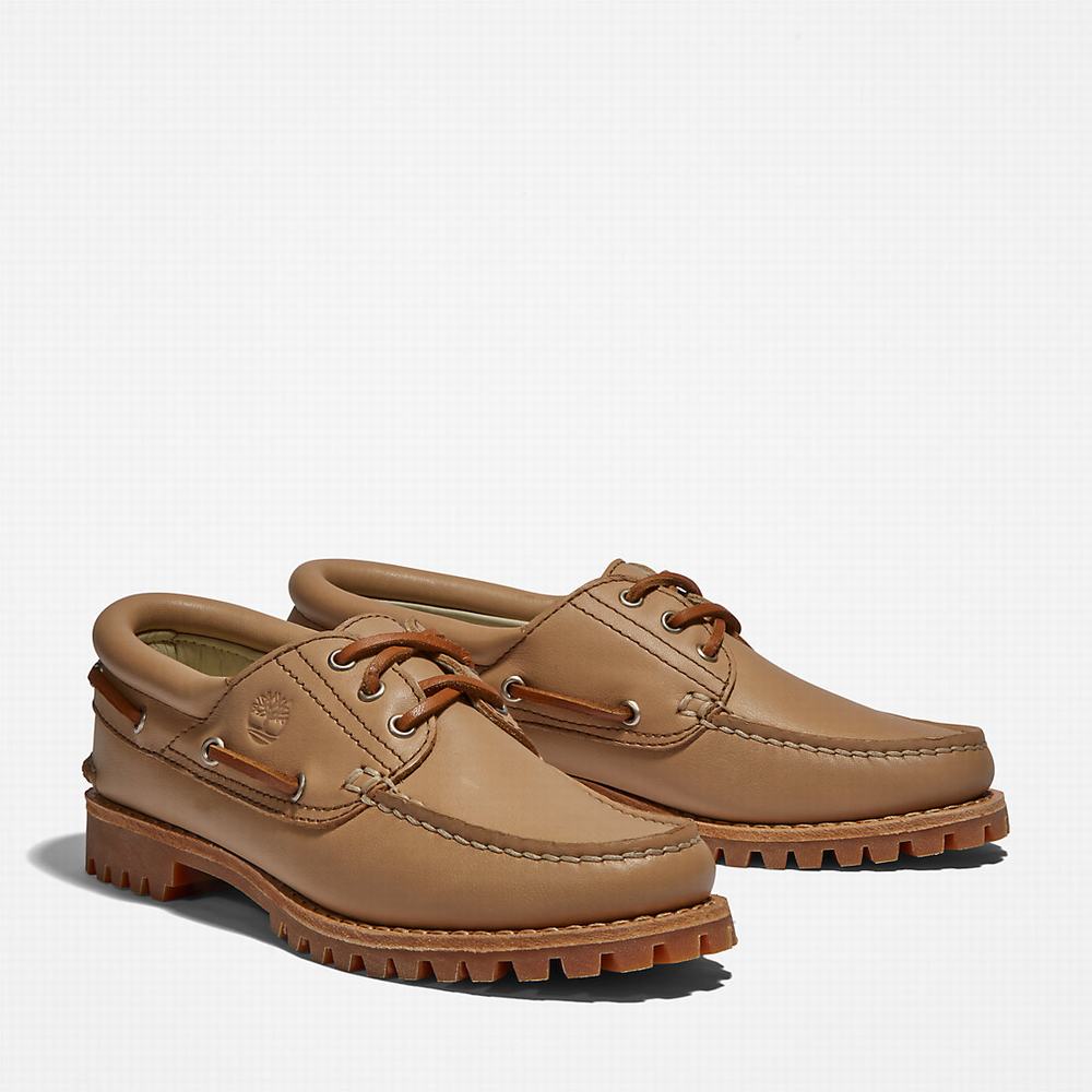 Timberland Noreen 3-Eye Tekne Ayakkabısı Kadın Bej Rengi | TR-1978C