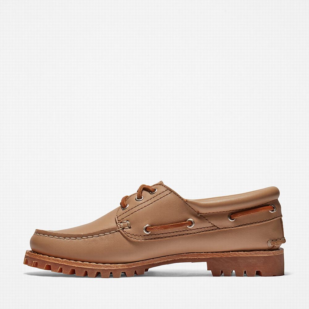 Timberland Noreen 3-Eye Tekne Ayakkabısı Kadın Bej Rengi | TR-1978C