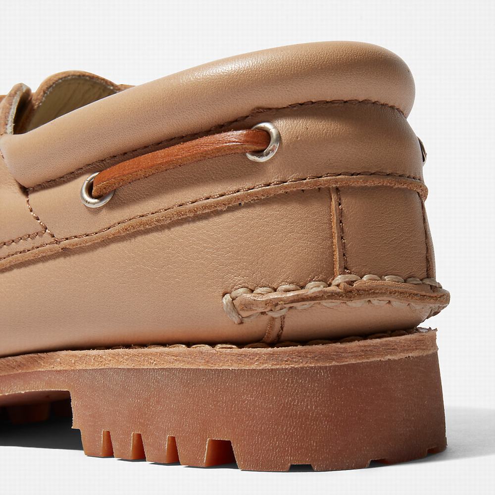 Timberland Noreen 3-Eye Tekne Ayakkabısı Kadın Bej Rengi | TR-1978C
