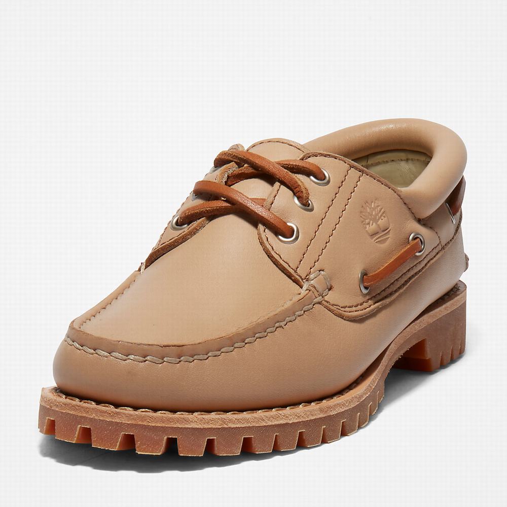 Timberland Noreen 3-Eye Tekne Ayakkabısı Kadın Bej Rengi | TR-1978C