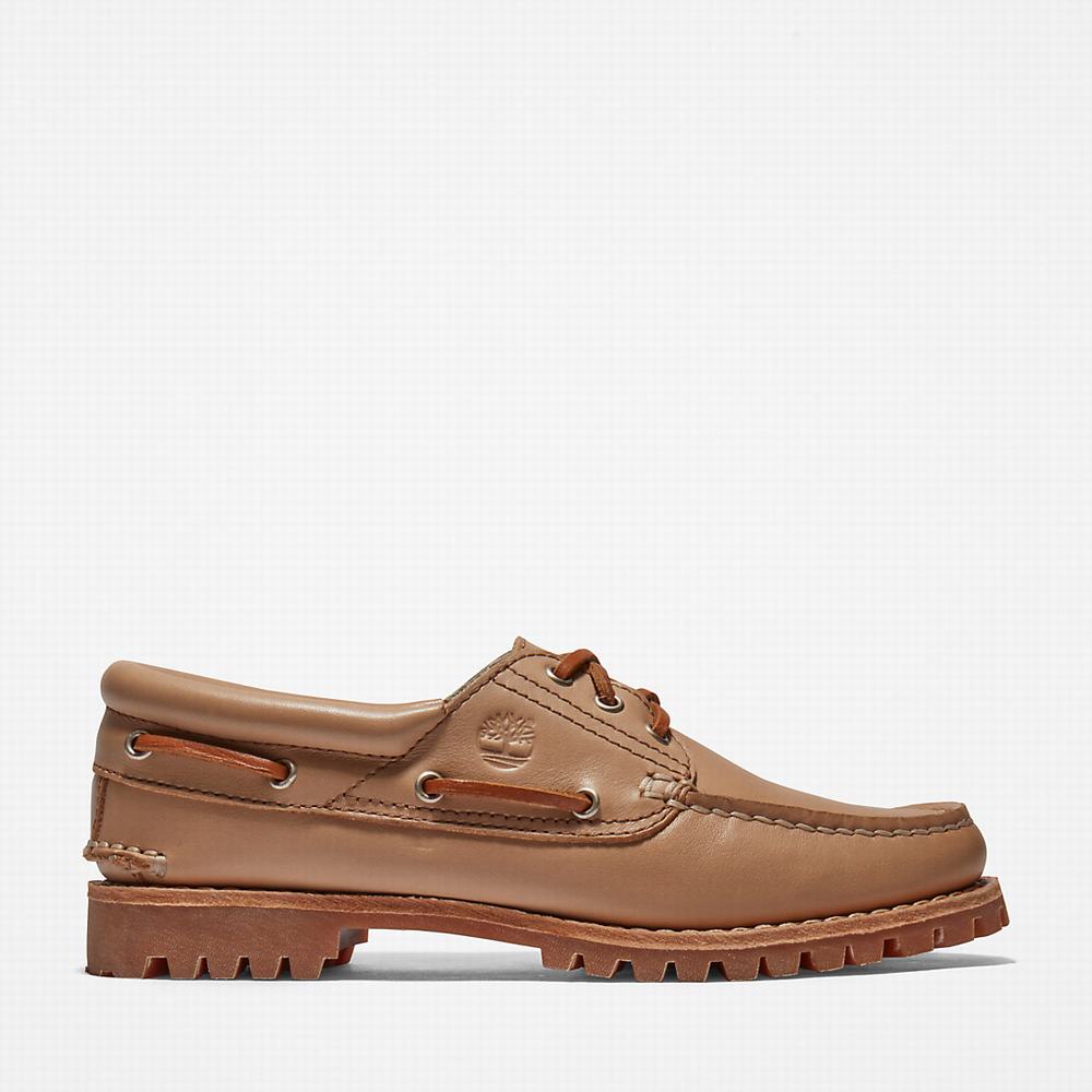 Timberland Noreen 3-Eye Tekne Ayakkabısı Kadın Bej Rengi | TR-1978C
