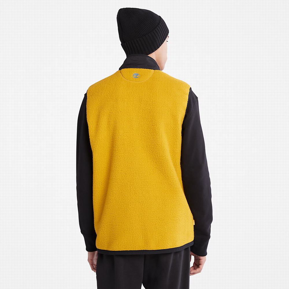 Timberland Outdoor Archive High-Pile Fleece Yelek Erkek Sarı | TR-3719M