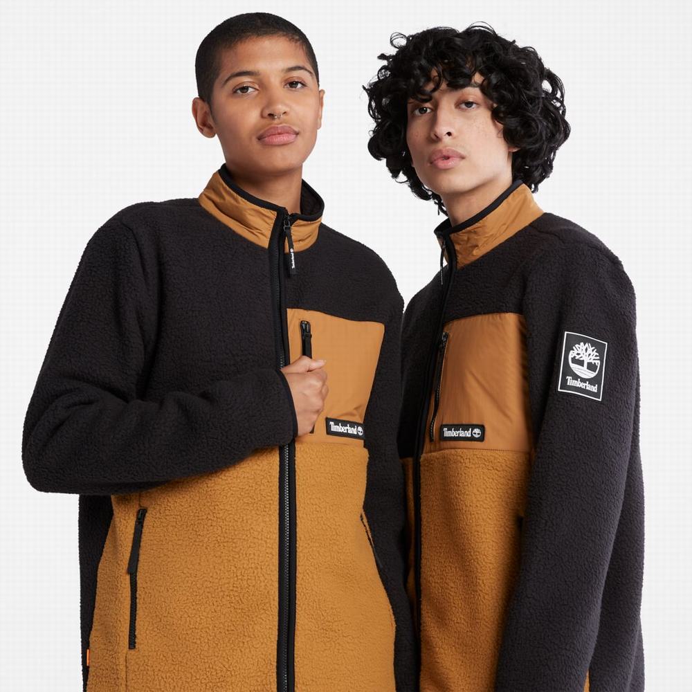 Timberland Outdoor Archive High-Pile Polar Ceketler Erkek Kahverengi Siyah | TR-2719X