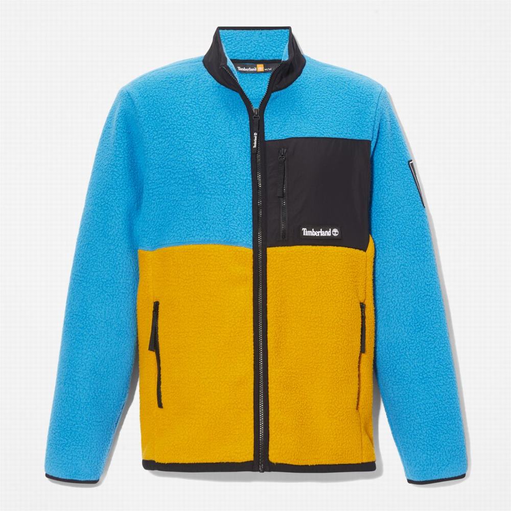 Timberland Outdoor Archive High-Pile Polar Ceketler Kadın Açık Mavi Hardal Sarısı | TR-8291H
