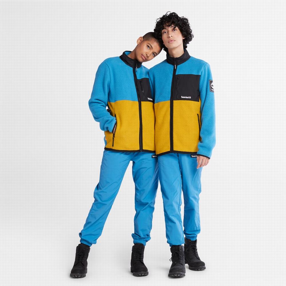 Timberland Outdoor Archive High-Pile Polar Ceketler Kadın Açık Mavi Hardal Sarısı | TR-8291H