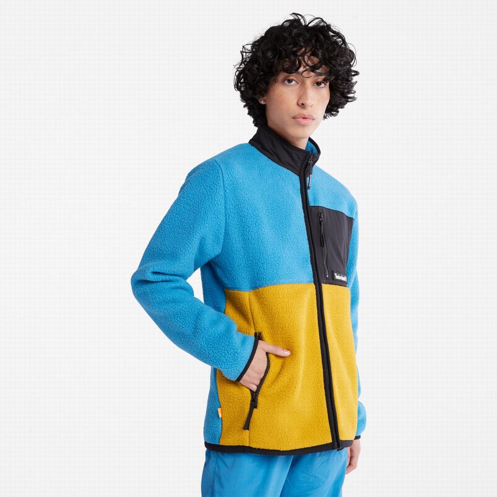 Timberland Outdoor Archive High-Pile Polar Ceketler Kadın Açık Mavi Hardal Sarısı | TR-8291H