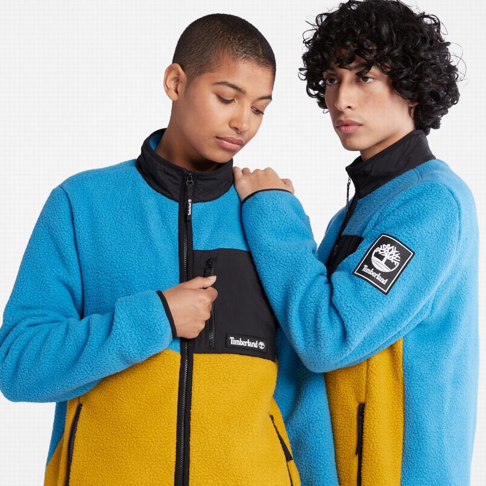 Timberland Outdoor Archive High-Pile Polar Ceketler Kadın Açık Mavi Hardal Sarısı | TR-8291H