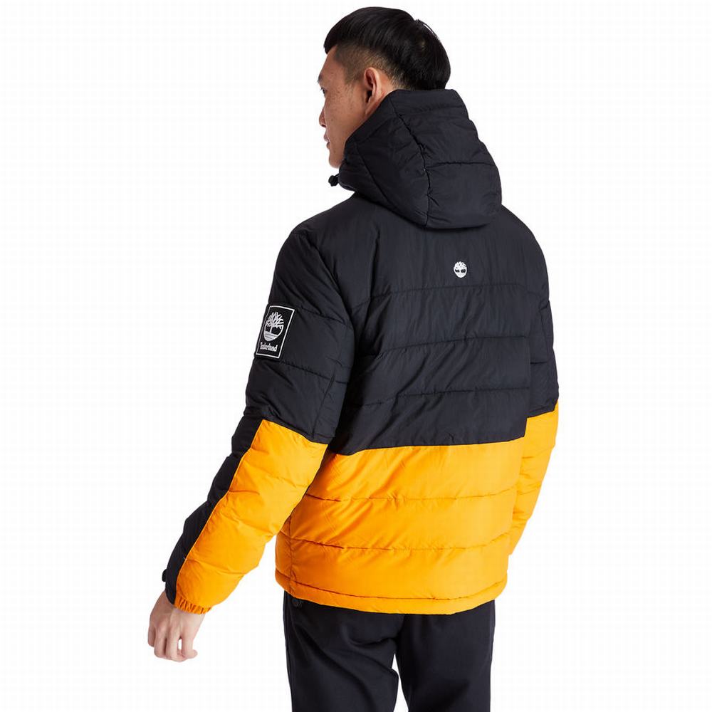 Timberland Outdoor Archive Puffer Ceket Erkek Siyah Turuncu | TR-2176X