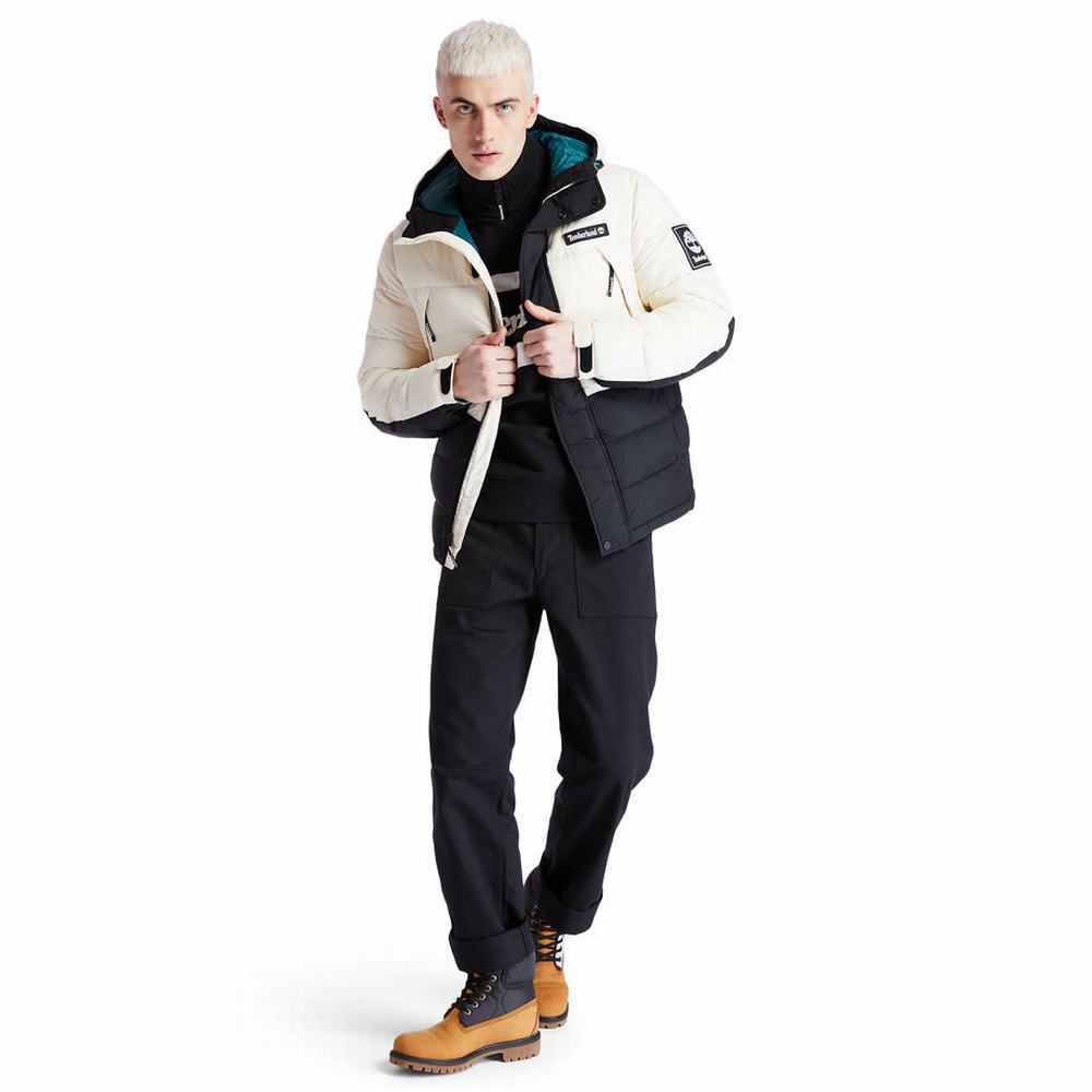 Timberland Outdoor Archive Puffer Ceket Erkek Bej Rengi | TR-8745Z