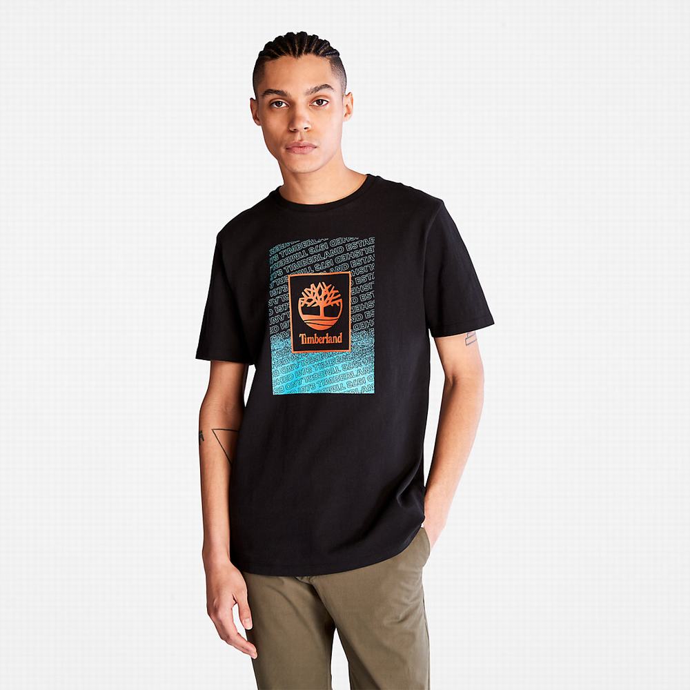 Timberland Outdoor Archive Tişört Erkek Siyah | TR-5821G