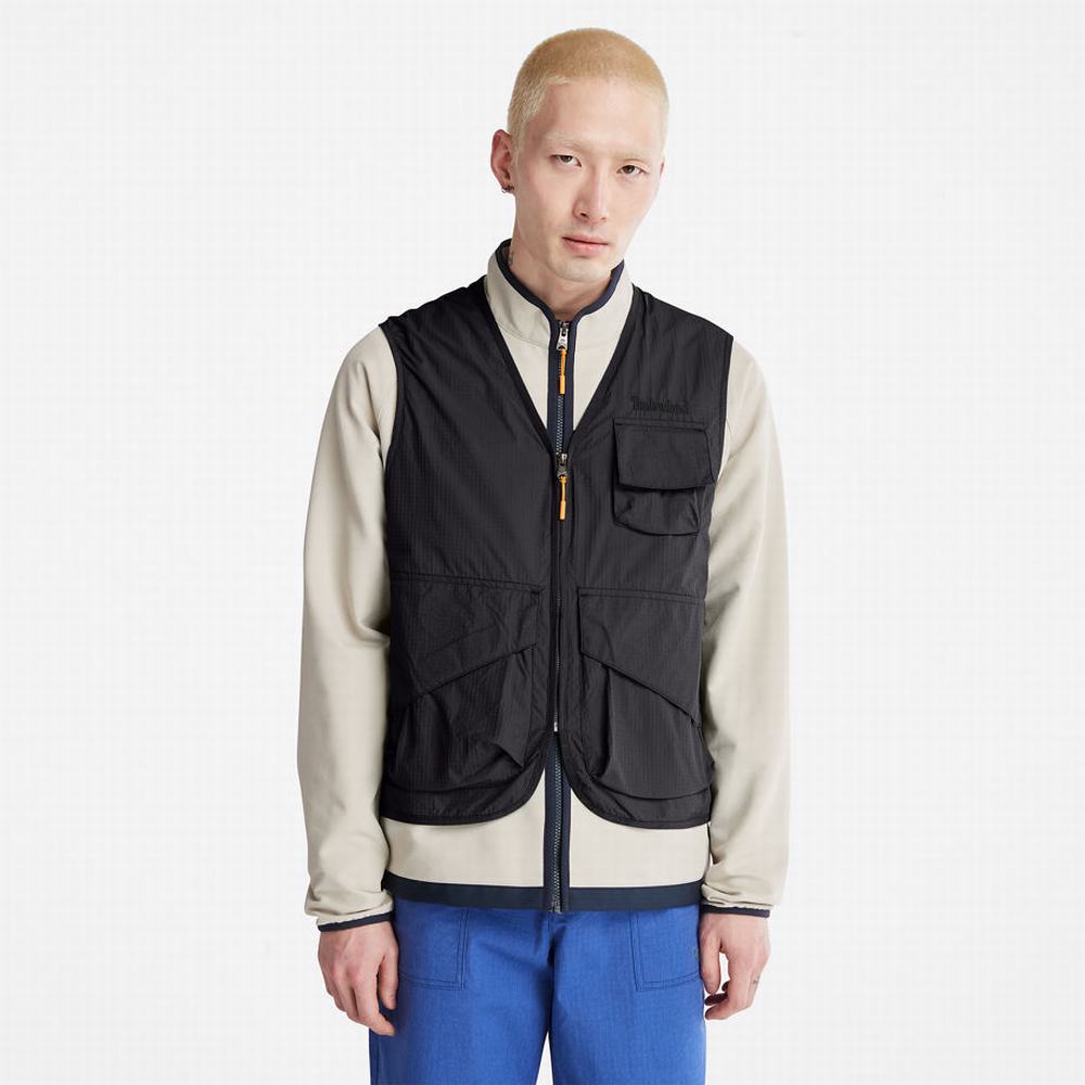 Timberland Outdoor Stow-and-Go Utility Yelek Erkek Siyah | TR-4790H