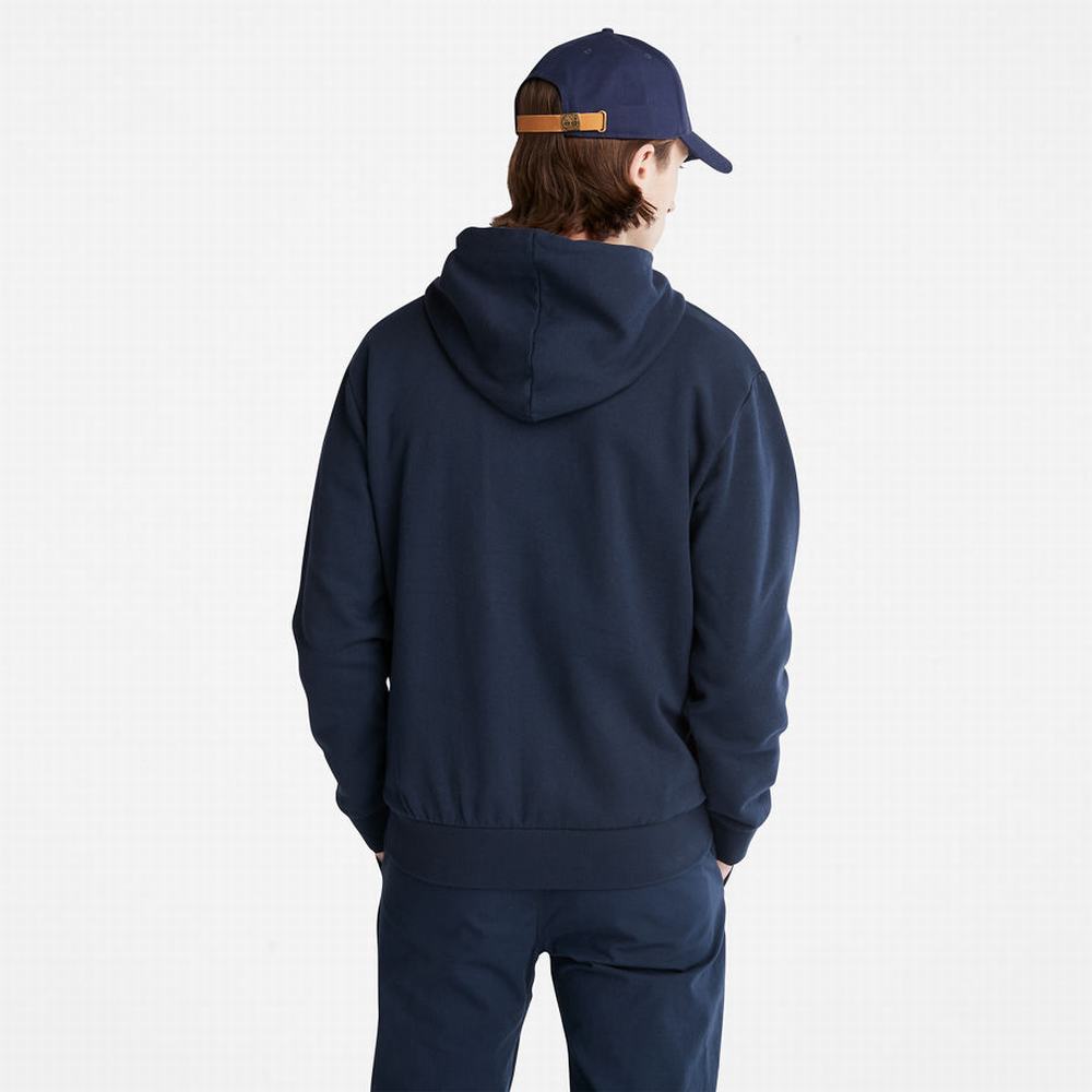 Timberland Oyster River Kapüşonlu Sweatshirt Erkek Lacivert | TR-9820L