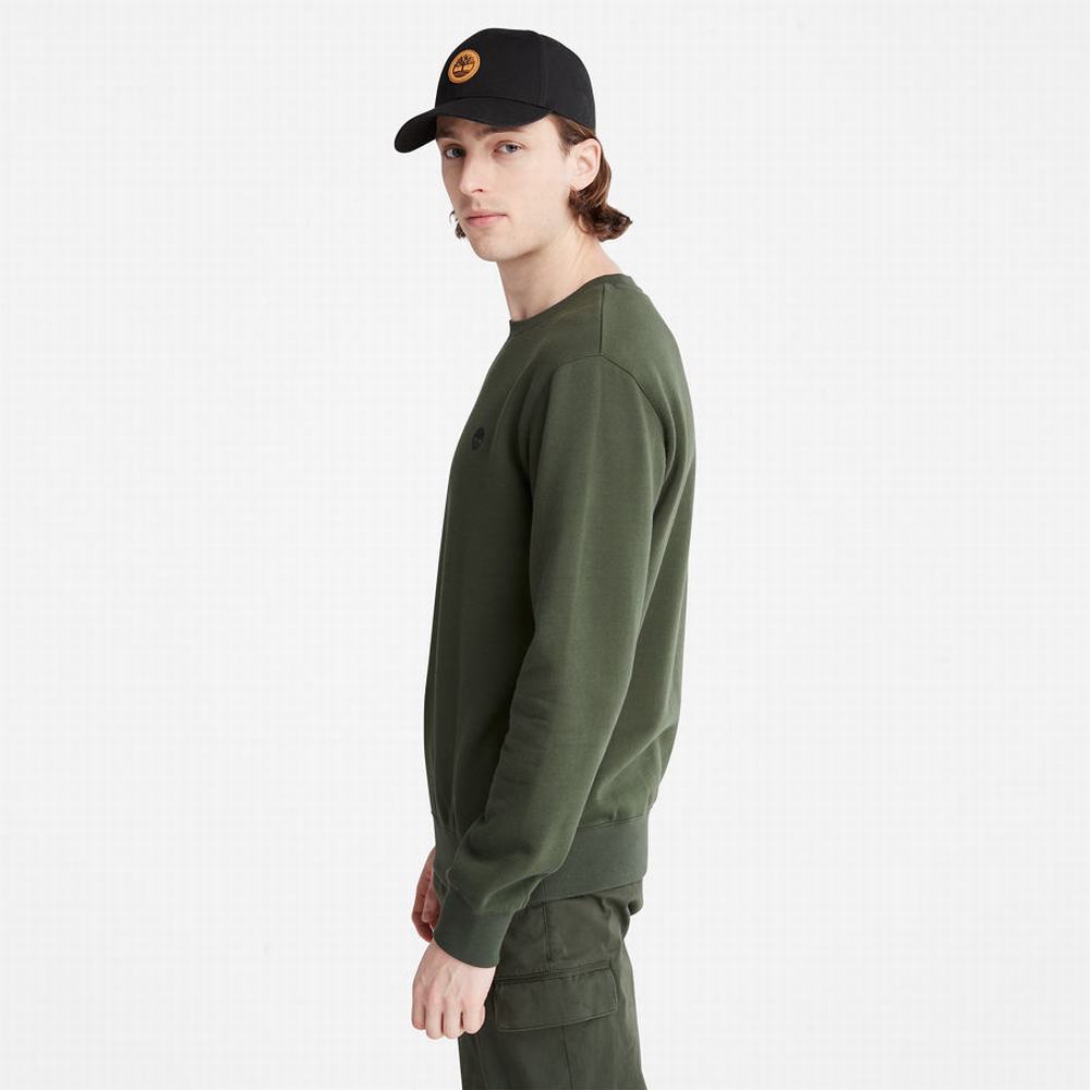 Timberland Oyster River Logo Tişörtü Erkek Koyu Yeşil | TR-3156K